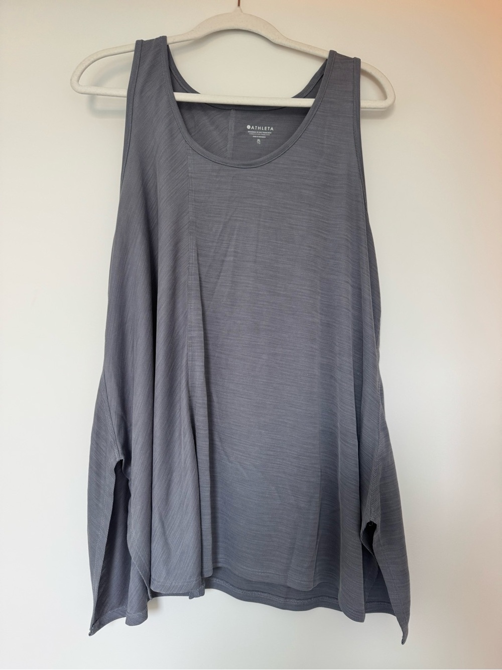 Athleta Light Gray Flowy Tank Top